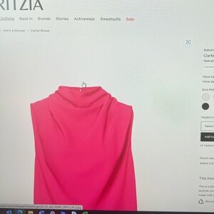 Aritzia Carter Blouse, Size M - pink!